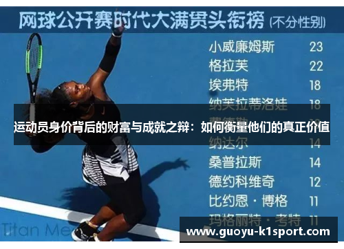 运动员身价背后的财富与成就之辩：如何衡量他们的真正价值